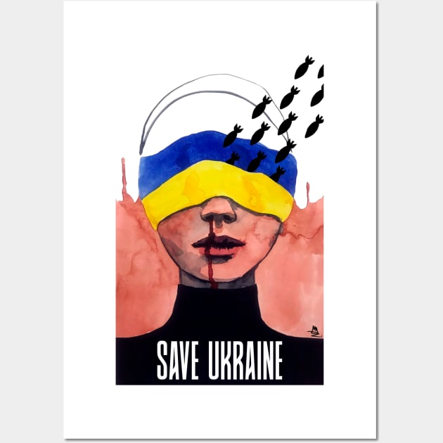 Save Ukraine Wall Art by Dashika